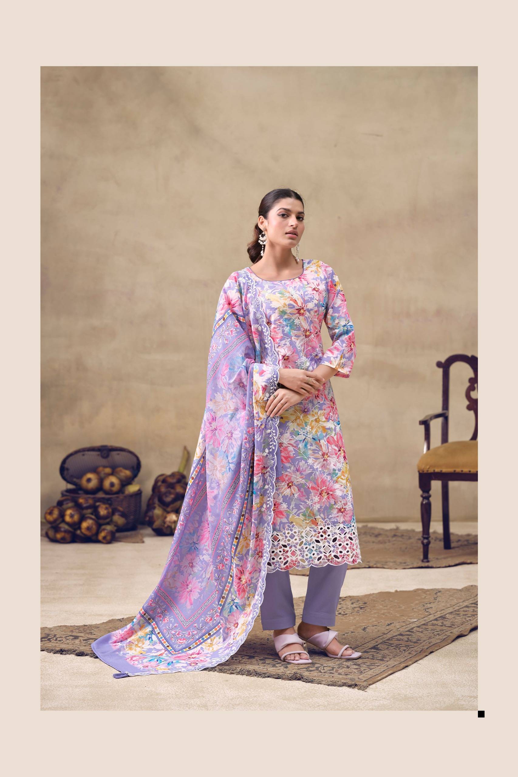 IZNIK by THE HERMITAGE SHOP  101 TO 104 SERIES Pakistani Stylish Embroidered cotton lawn COLLECTION At Wholesale Price
